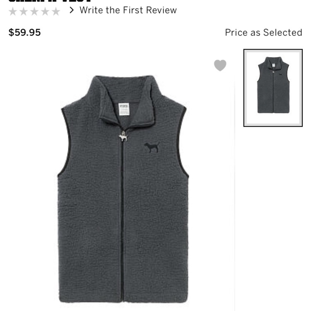 VS Pink Sherpa Vest